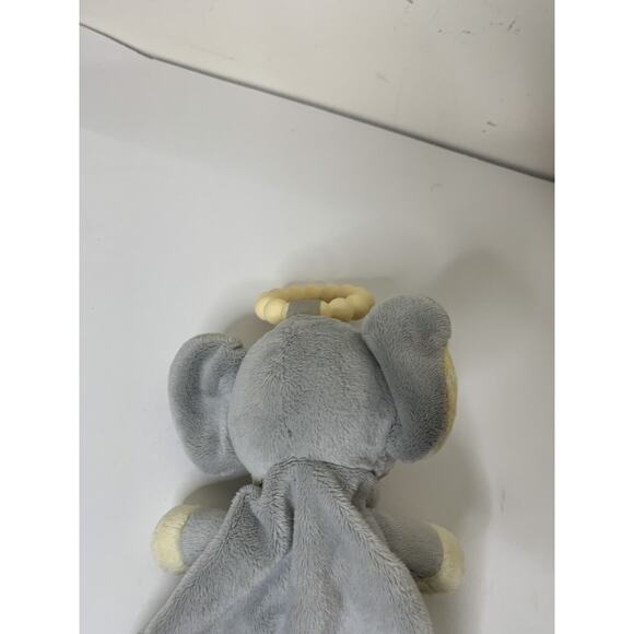 DOUGLAS BABY Plush Lovey Security Blanket Teether 10" Elephant Gray Grey - Picture 5 of 7